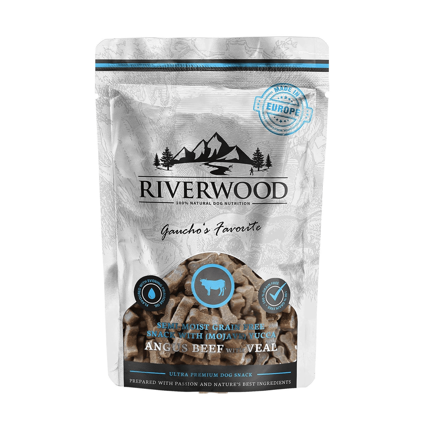 Riverwood Semi Moist Snack Gaucho's Favorite Okse & Kalv 200g