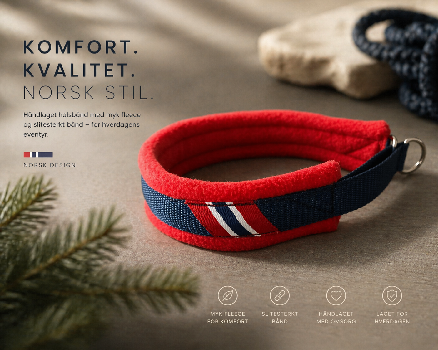 K9shop Håndlaget Halsbånd – Norge