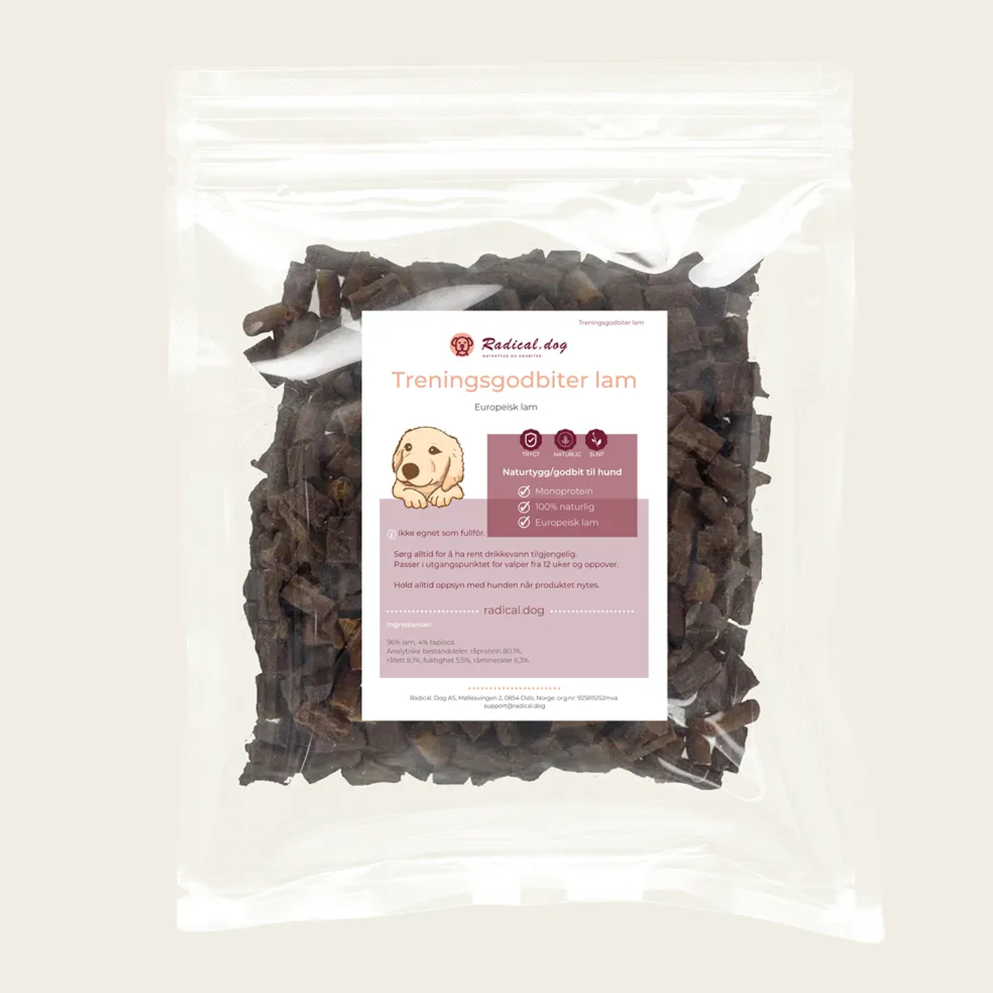 Lam treningsgodbiter 100g