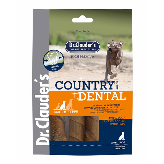Dr.Clauder's Country Dental Dog Snack Duck Medium 120g - K9shop