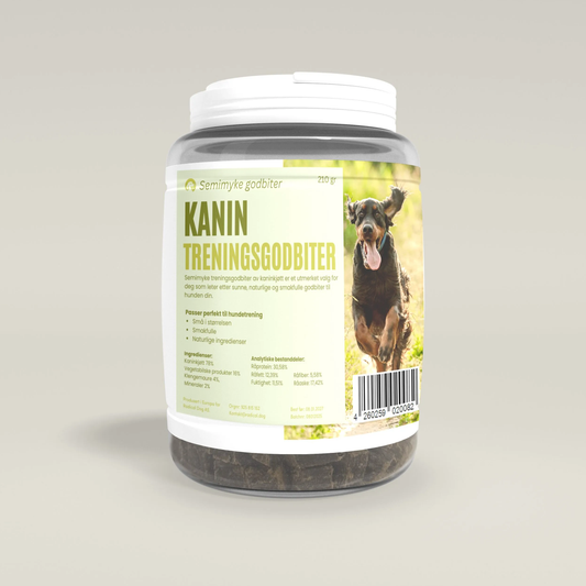 Semimyke treningsgodbiter – kanin 210gr