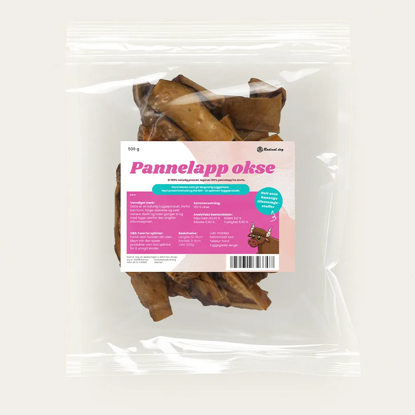 Storfe pannelapp 500g