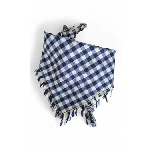 Mikki blå/krem bandana